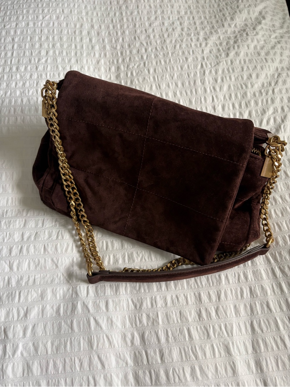 ZARA Split Leather Shoulder Bag